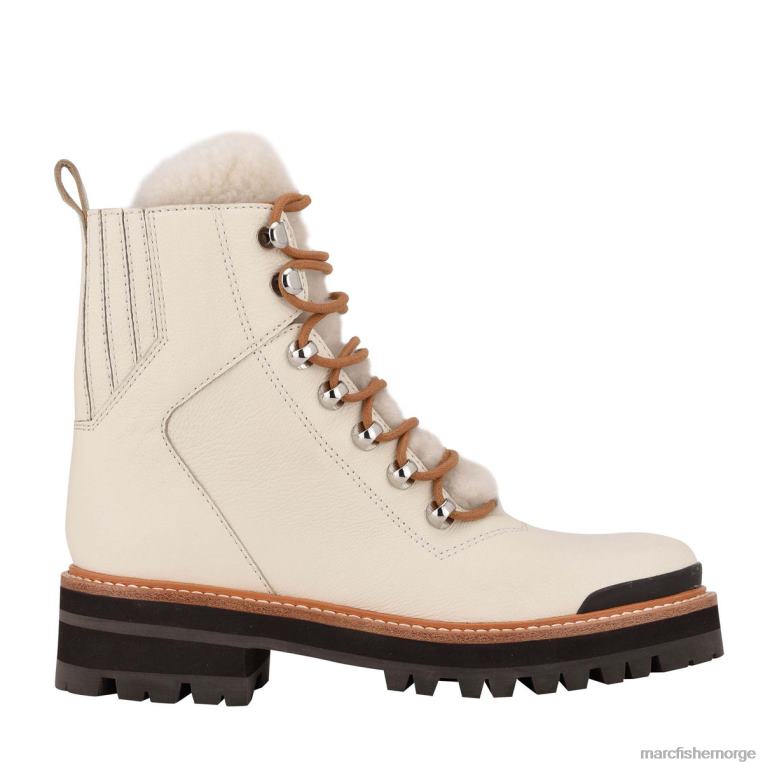 Marc Fisher Booties - izzie lugsole ankelstøvel kvinner hvitt skinn Marc Fisher D0BZ0187