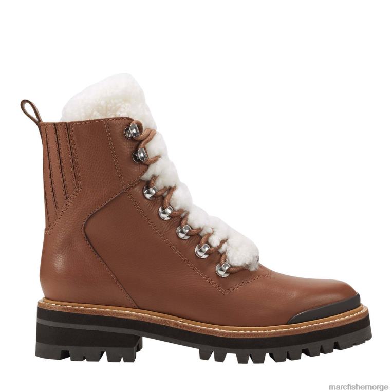 Marc Fisher Booties - izzie lugsole ankelstøvel kvinner mørkt naturlig skinn Marc Fisher D0BZ0144