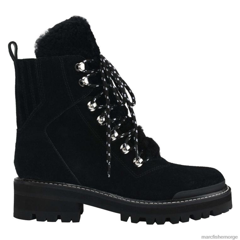 Marc Fisher Booties - izzie lugsole ankelstøvel kvinner svart semsket skinn Marc Fisher D0BZ0151