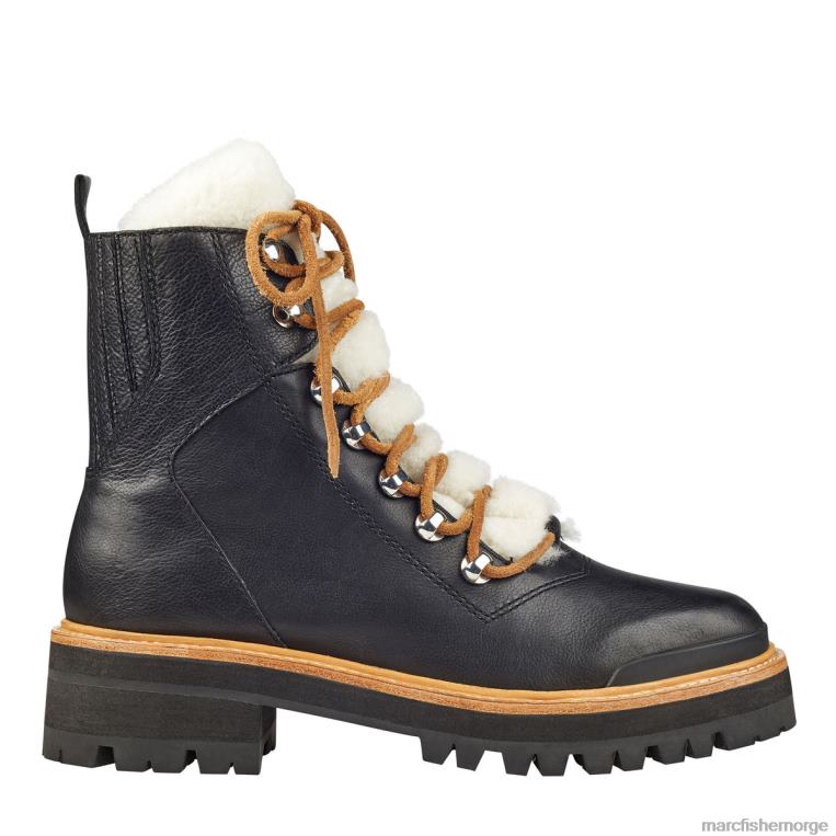 Marc Fisher Booties - izzie lugsole ankelstøvel kvinner svart skinn Marc Fisher D0BZ0139