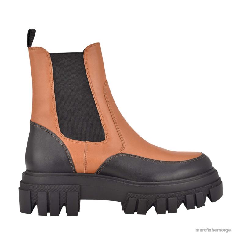 Marc Fisher Booties - morgan lugsole ankelsko kvinner konjakkskinn Marc Fisher D0BZ014