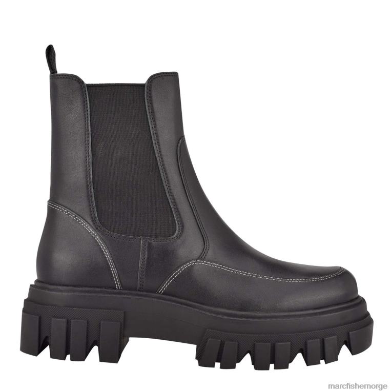 Marc Fisher Booties - morgan lugsole ankelsko kvinner svart skinn Marc Fisher D0BZ011