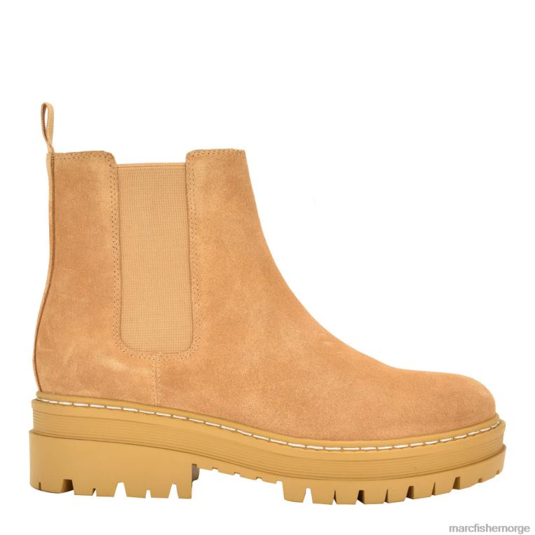 Marc Fisher Booties - pirro chelsea lugsole ankelstøvle kvinner medium naturlig semsket skinn Marc Fisher D0BZ020