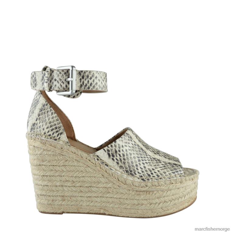 Marc Fisher Norge - adalyn espadrille kile sandal kvinner hvit slange multi Marc Fisher D0BZ0268