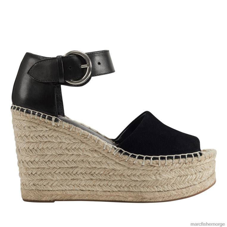 Marc Fisher Norge - alida espadrille kile sandal kvinner svart Marc Fisher D0BZ0191