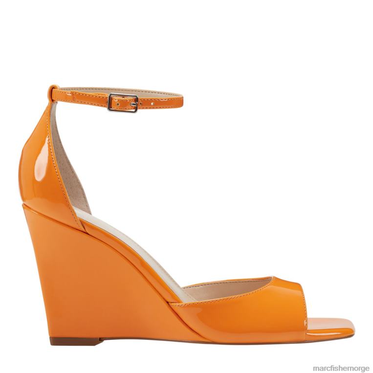 Marc Fisher Norge - camira kile sandal kvinner oransje patent Marc Fisher D0BZ0255