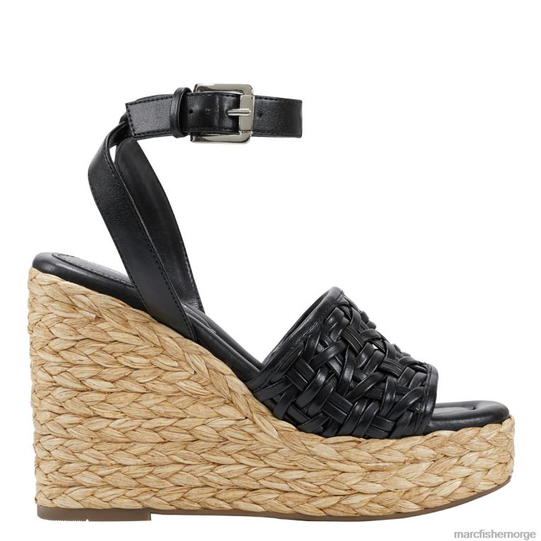 Marc Fisher Norge - godina espadrille kile sandal kvinner svart Marc Fisher D0BZ0243
