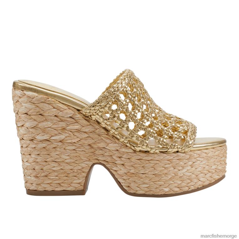 Marc Fisher Norge - hollis espadrille plattformsandal kvinner gull Marc Fisher D0BZ0220