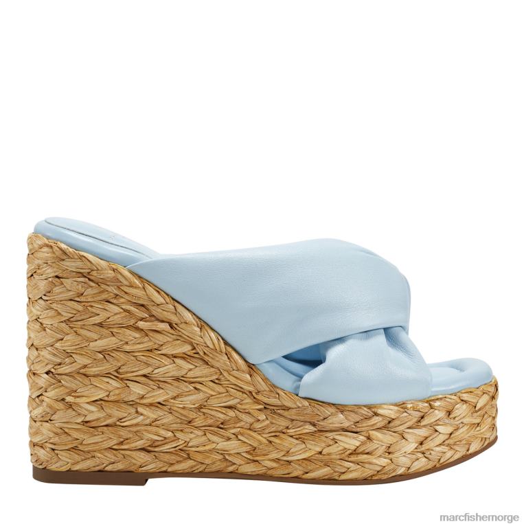 Marc Fisher Norge - navina espadrillesandaler kvinner lyseblått skinn Marc Fisher D0BZ0237