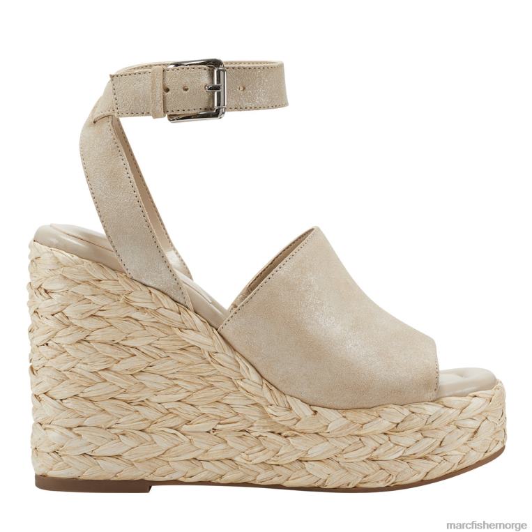 Marc Fisher Norge - nelly espadrille kile sandal kvinner champagneskimmer Marc Fisher D0BZ0239