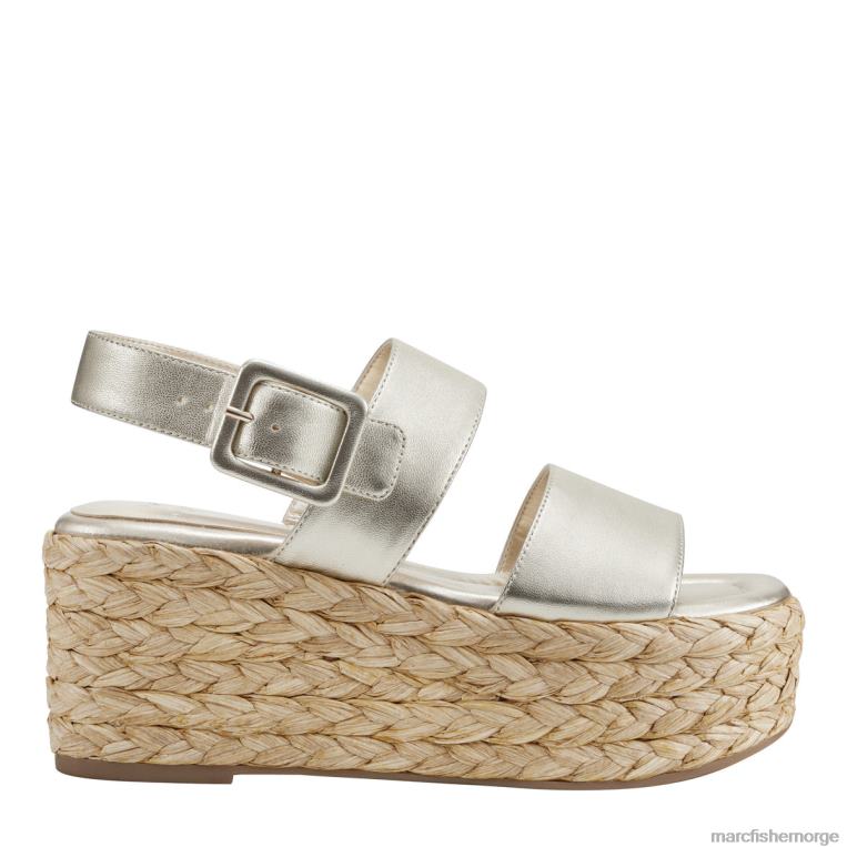 Marc Fisher Norge - patryce espadrillesandaler med plattform kvinner platino skinn Marc Fisher D0BZ0213