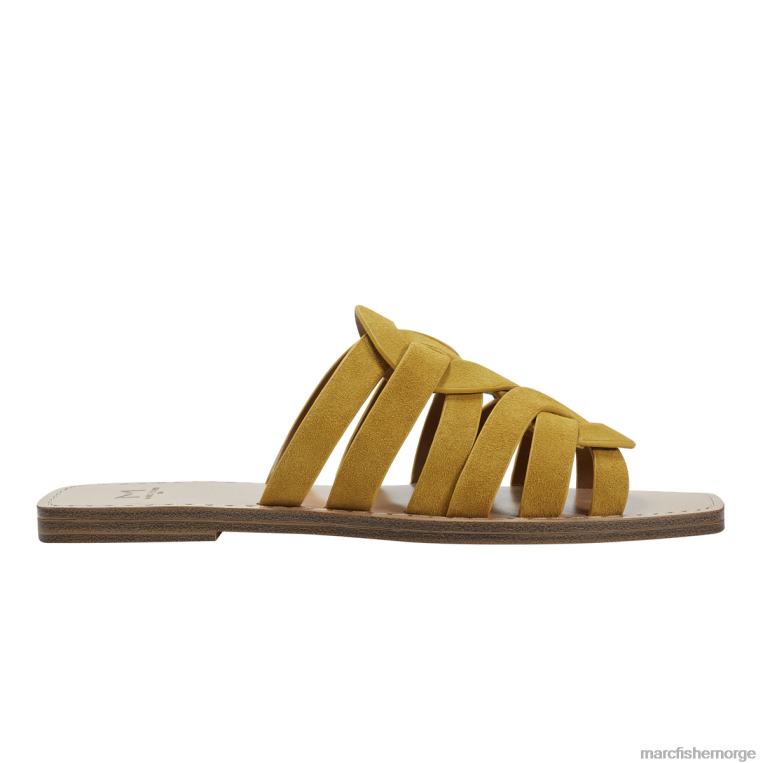 Marc Fisher Norge - kimiko flat sandal kvinner gul Marc Fisher D0BZ0311