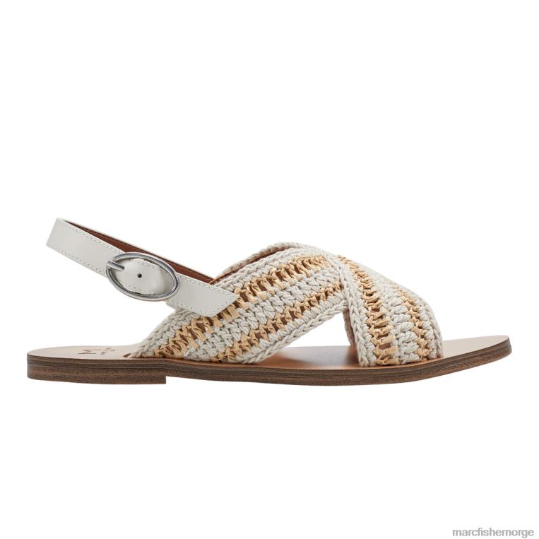 Marc Fisher Norge - lonnie slingback flat sandal kvinner elfenbein Marc Fisher D0BZ0289