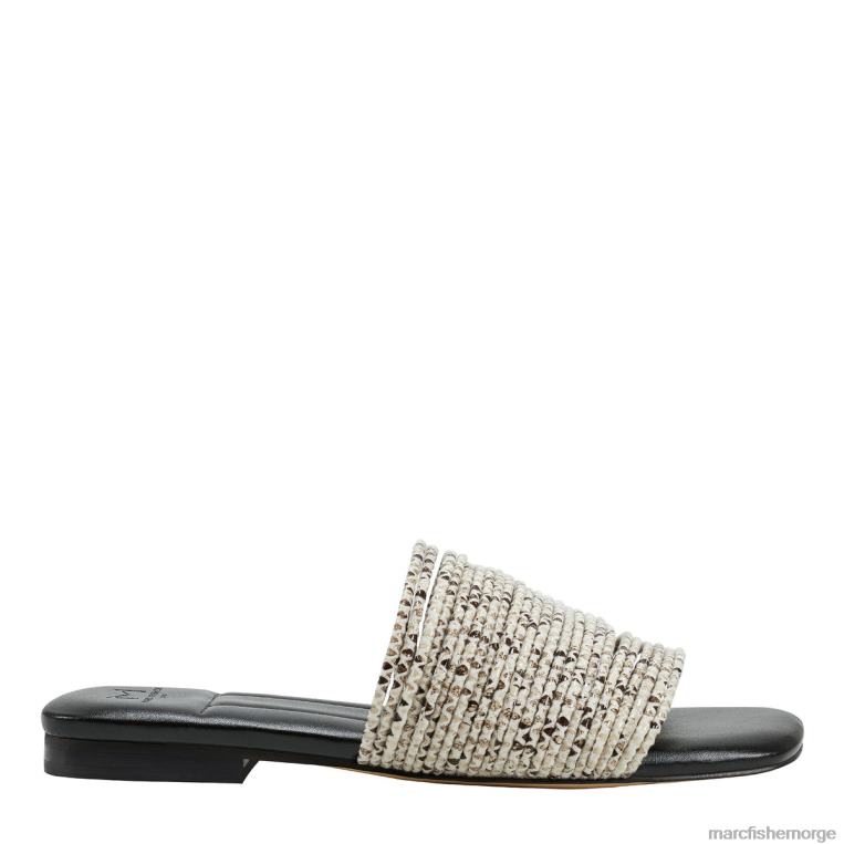 Marc Fisher Norge - maddie flat sandal kvinner svart multi Marc Fisher D0BZ0301