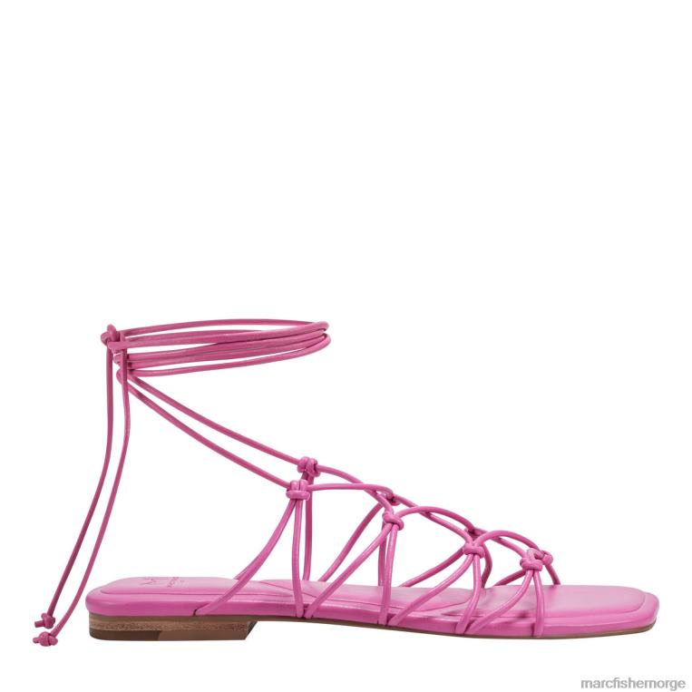 Marc Fisher Norge - monnie ankel wrap flat sandal kvinner magenta Marc Fisher D0BZ0273