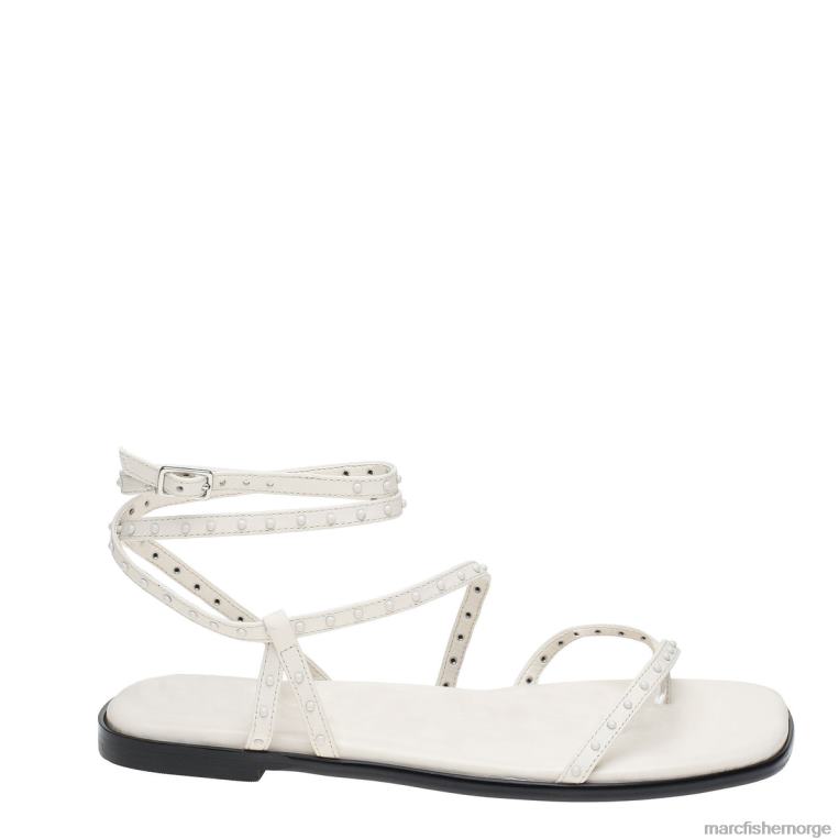 Marc Fisher Norge - nalica flat sandal kvinner hvitt skinn Marc Fisher D0BZ0320