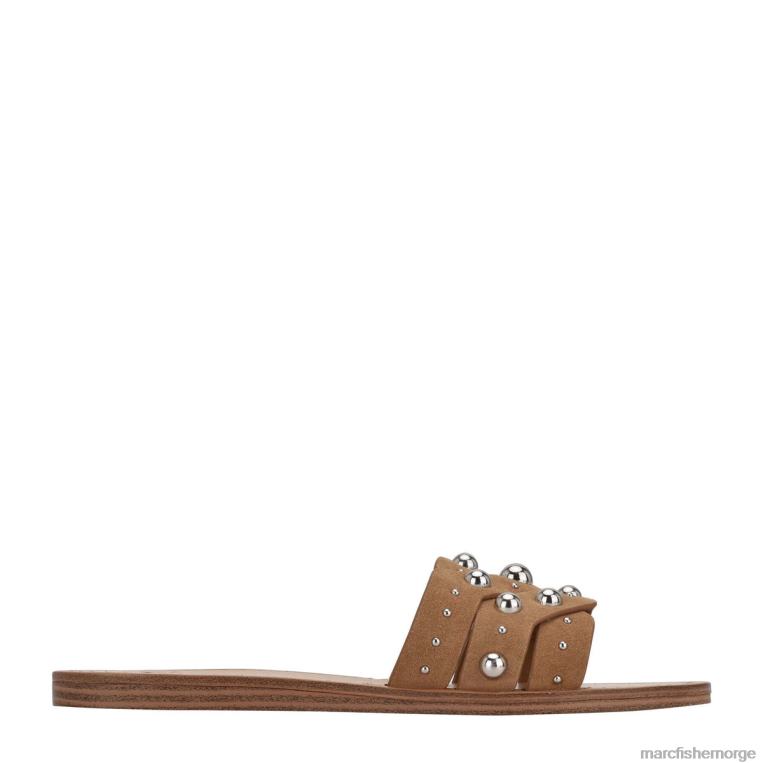 Marc Fisher Norge - paxton stud slide kvinner brunt skinn Marc Fisher D0BZ0331
