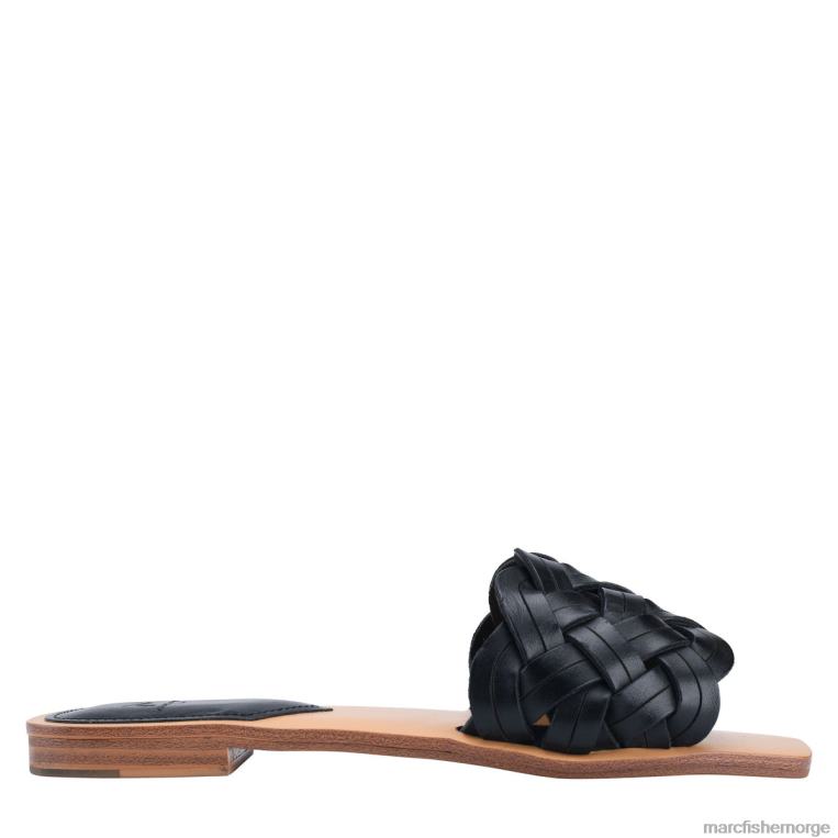 Marc Fisher Norge - rebecca flat sklie kvinner svart skinn Marc Fisher D0BZ0322