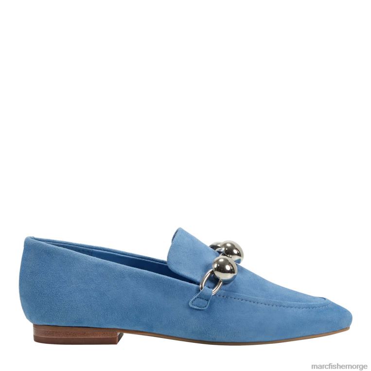 Marc Fisher Norge - elenda loafer kvinner blå semsket skinn Marc Fisher D0BZ0429