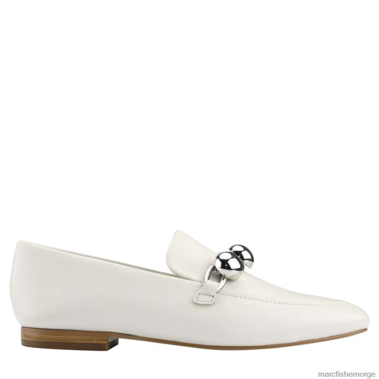 Marc Fisher Norge - elenda loafer kvinner elegant krem ​​skinn Marc Fisher D0BZ0435