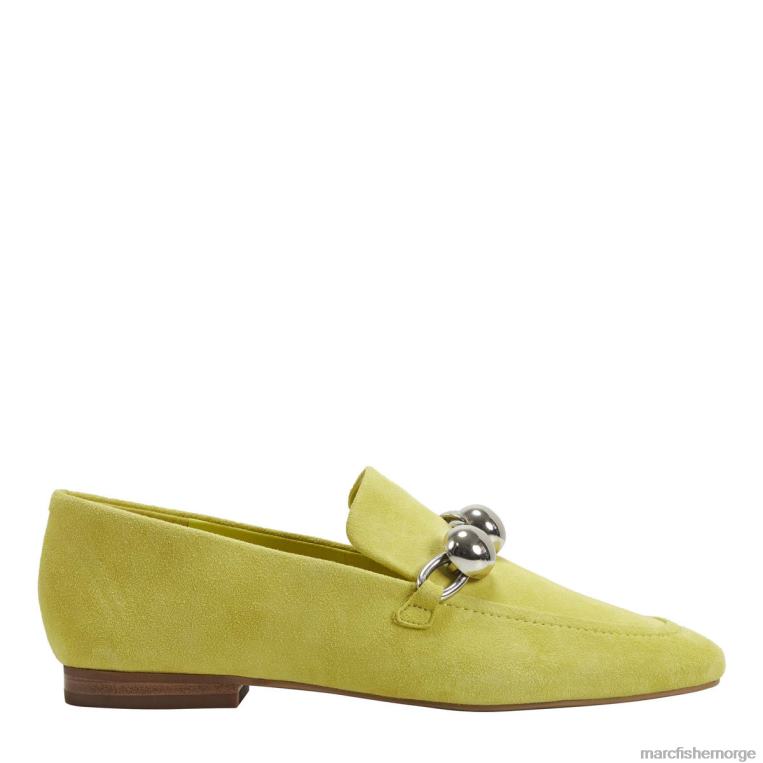 Marc Fisher Norge - elenda loafer kvinner gult semsket skinn Marc Fisher D0BZ0430