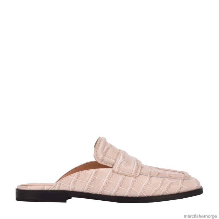Marc Fisher Norge - flyta loafer muldyr kvinner naturlig krokopreget skinn Marc Fisher D0BZ0507