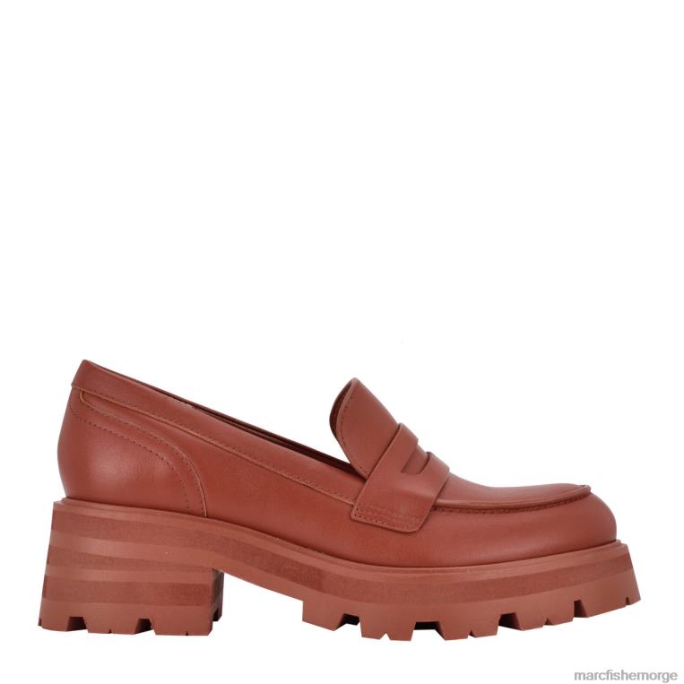 Marc Fisher Norge - latika lug såle loafer kvinner brunt skinn Marc Fisher D0BZ0442