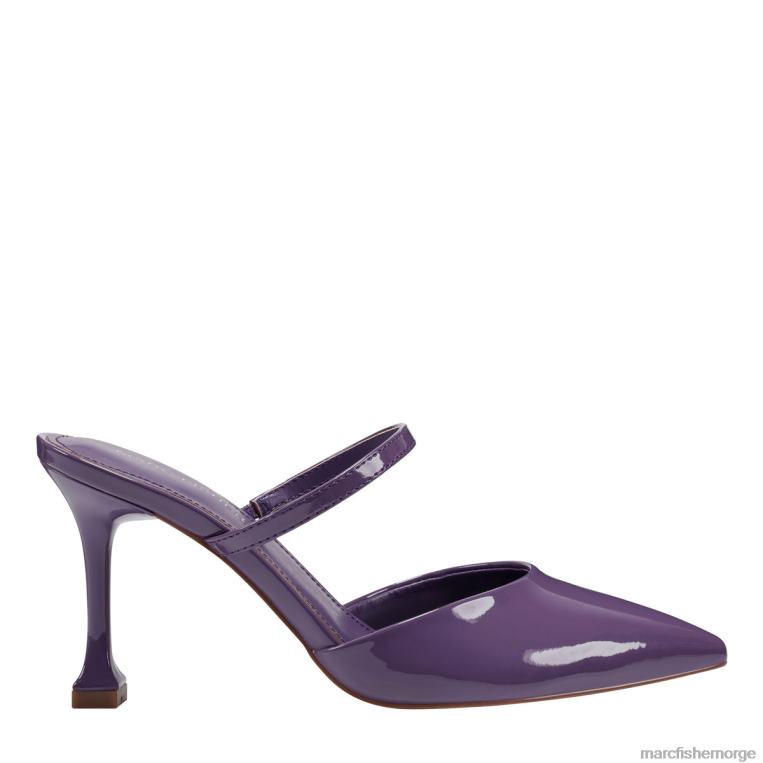 Marc Fisher Mules - hadais muldyr med hæl kvinner lilla patent Marc Fisher D0BZ0500