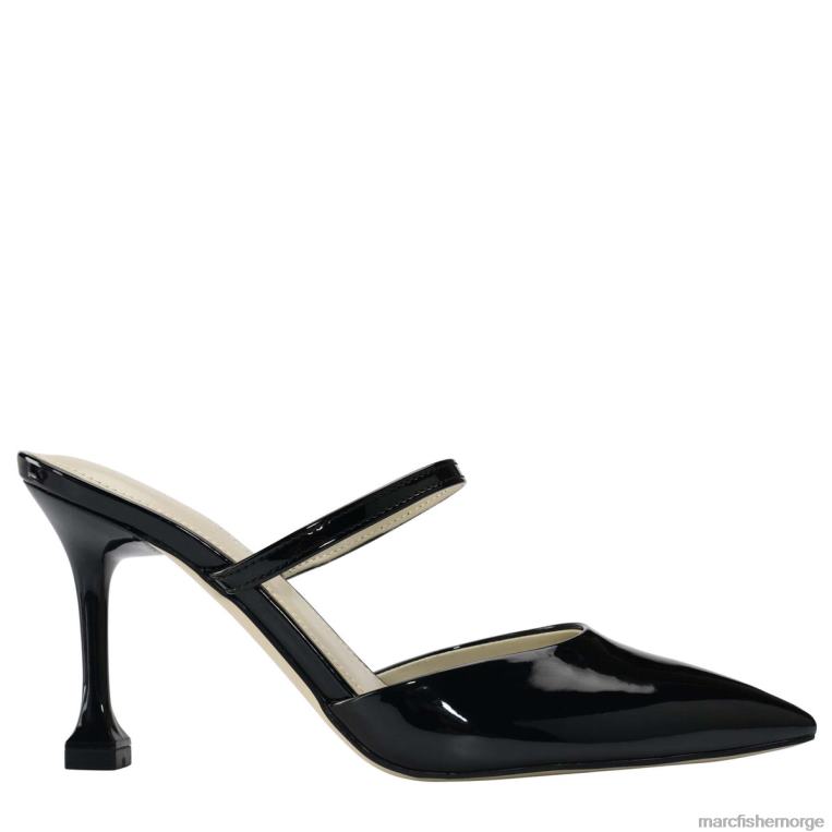 Marc Fisher Mules - hadais muldyr med hæl kvinner svart patent Marc Fisher D0BZ0452