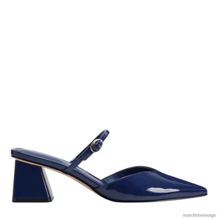 Marc Fisher Mules - innsjøhælt muldyr kvinner blått patent Marc Fisher D0BZ0448