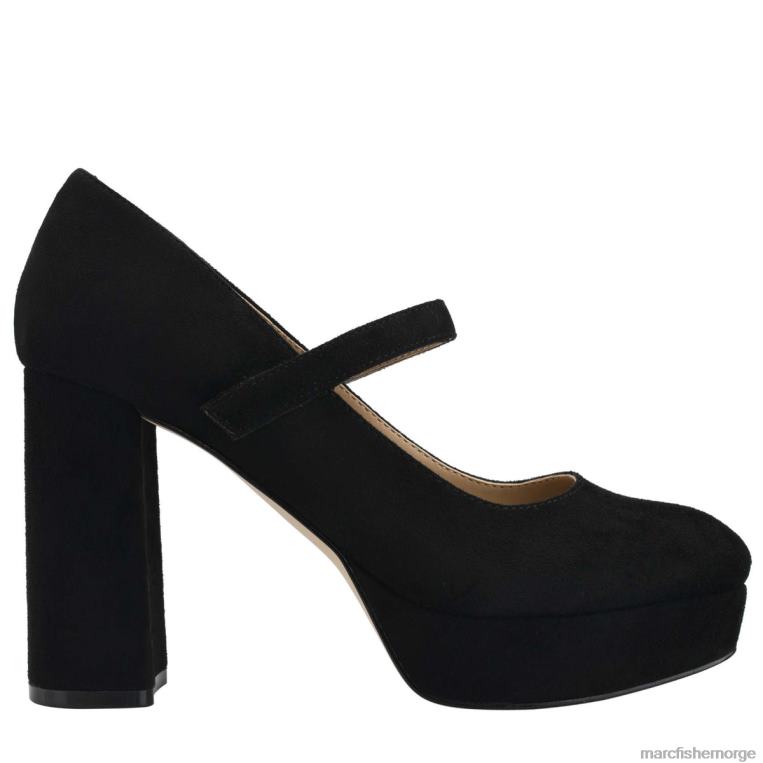 Marc Fisher Norge - nicoly platform mary jane pumpe kvinner svart semsket skinn Marc Fisher D0BZ0590
