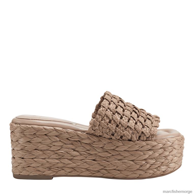 Marc Fisher Norge - priya espadrille plattformglidesandaler kvinner lys brun Marc Fisher D0BZ0201