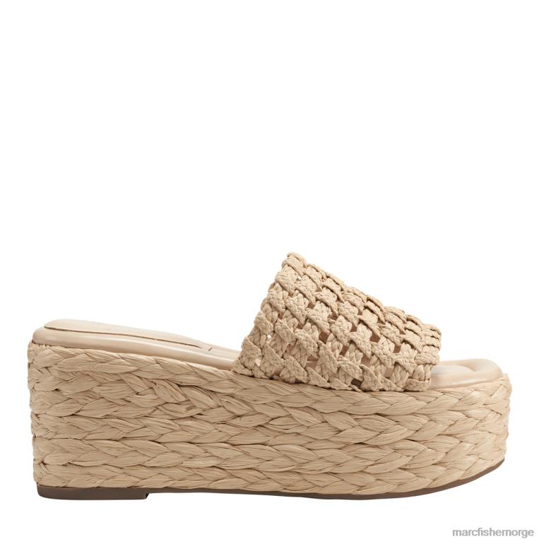 Marc Fisher Norge - priya espadrille plattformglidesandaler kvinner naturlig Marc Fisher D0BZ0252