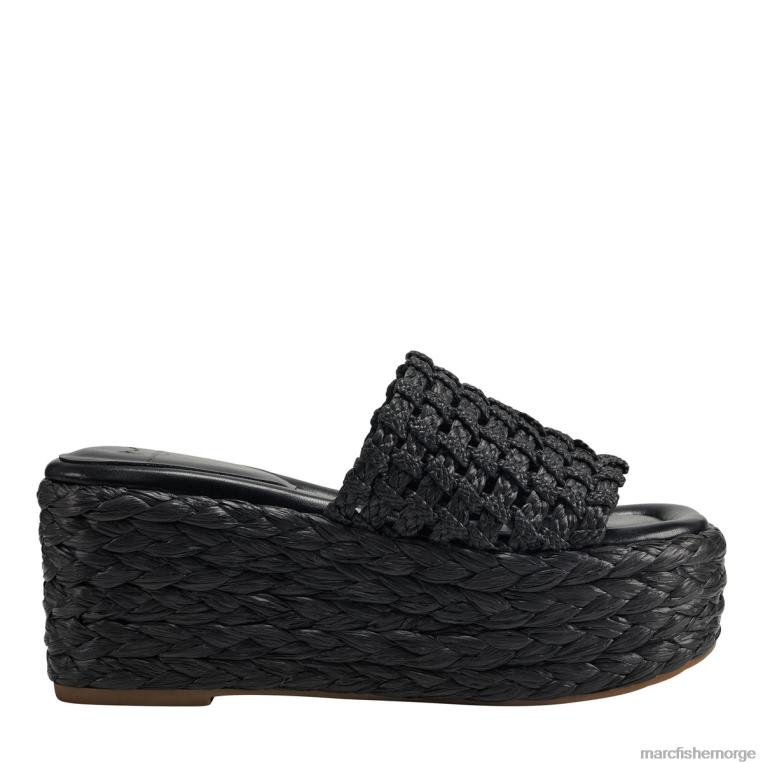 Marc Fisher Norge - priya espadrille plattformglidesandaler kvinner svart Marc Fisher D0BZ0226