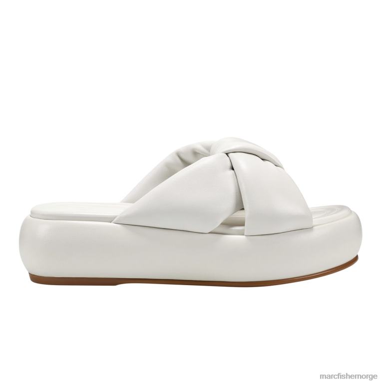 Marc Fisher Norge - vayle plattform glidesandaler kvinner hvit Marc Fisher D0BZ0555