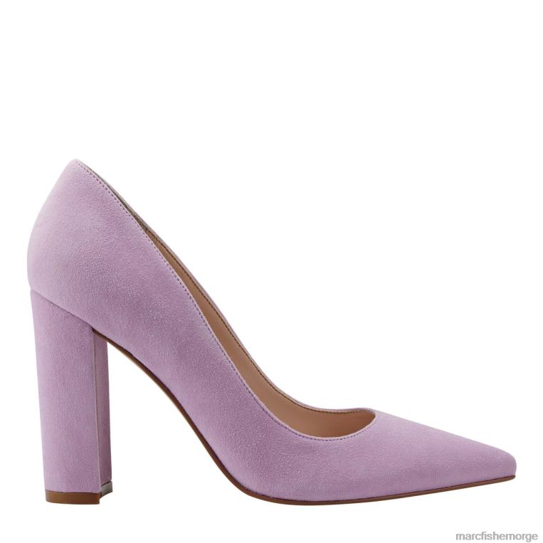 Marc Fisher Pumps - abilene block hæl spissen tå pumpe kvinner lys lilla semsket skinn Marc Fisher D0BZ0659