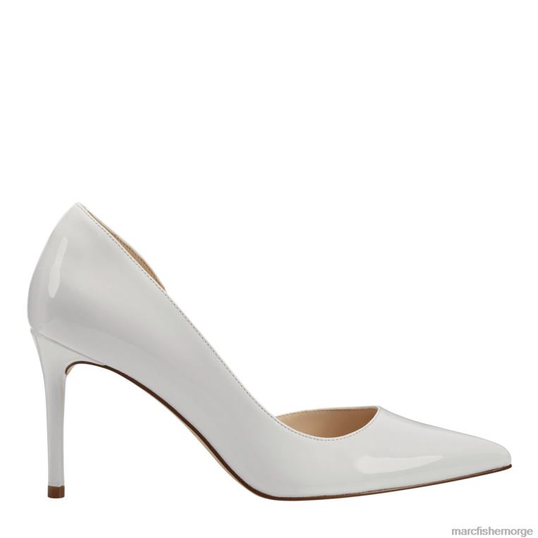 Marc Fisher Pumps - meryl d'orsay pumpe kvinner hvit patent Marc Fisher D0BZ0647