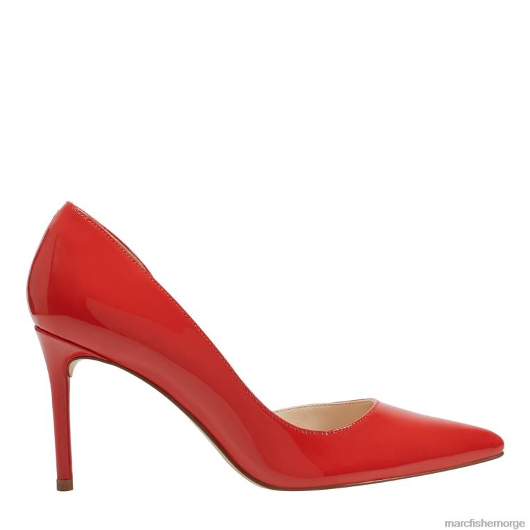 Marc Fisher Pumps - meryl d'orsay pumpe kvinner korallrød patent Marc Fisher D0BZ0634