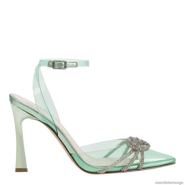 Marc Fisher Pumps - samira ankel wrap pumpe kvinner mint/klar krystall Marc Fisher D0BZ0677