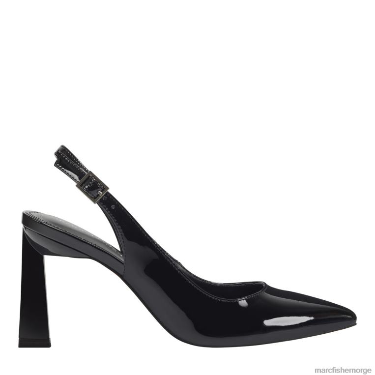 Marc Fisher Pumps - sannek slingback pumpe kvinner svart patent Marc Fisher D0BZ0604