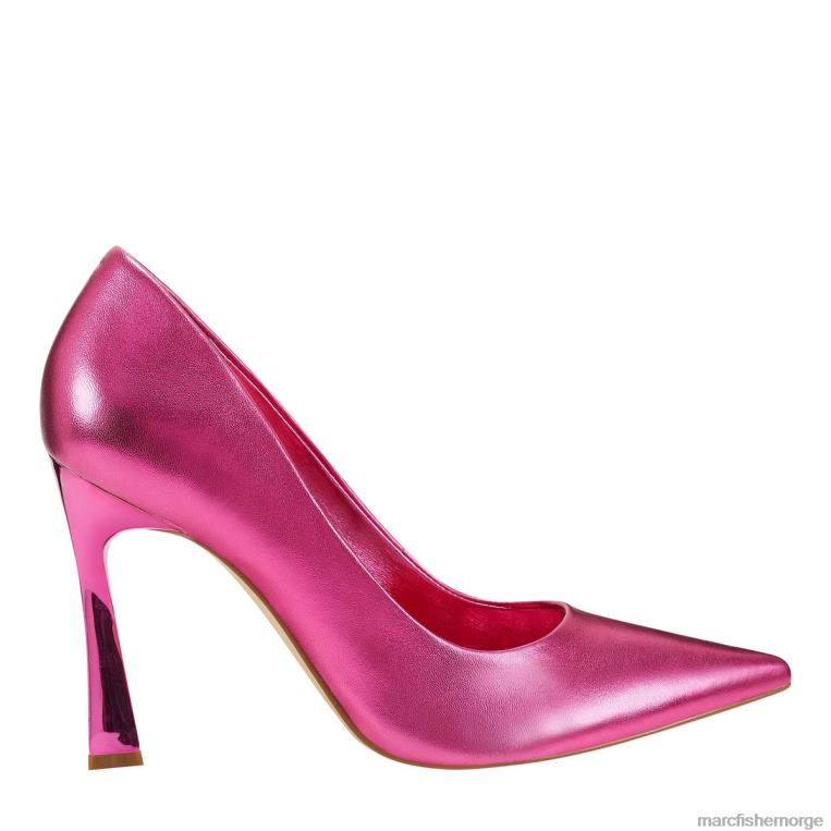Marc Fisher Pumps - sassie pumpe med hæl kvinner rosa metallisk skinn Marc Fisher D0BZ0676
