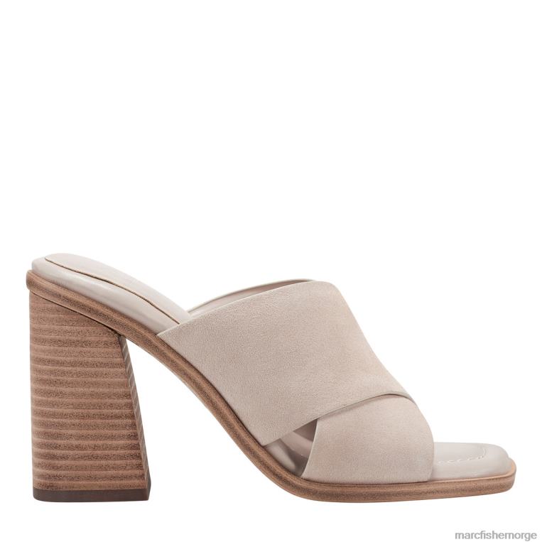 Marc Fisher Norge - barli heled slide sandal kvinner naturlig semsket skinn Marc Fisher D0BZ0472