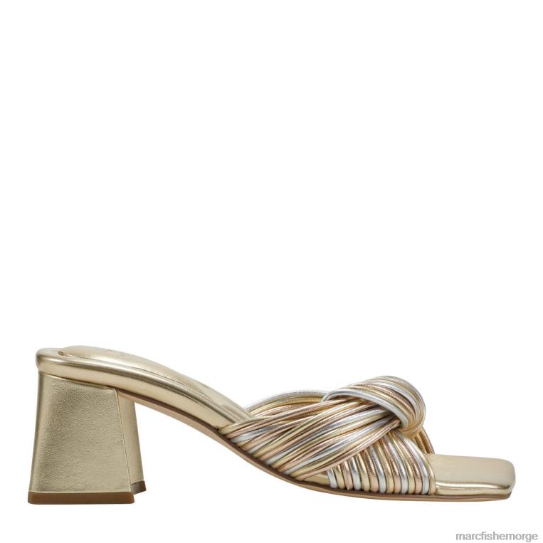 Marc Fisher Norge - cherrie-hælte sandaler kvinner gull skinn Marc Fisher D0BZ0498