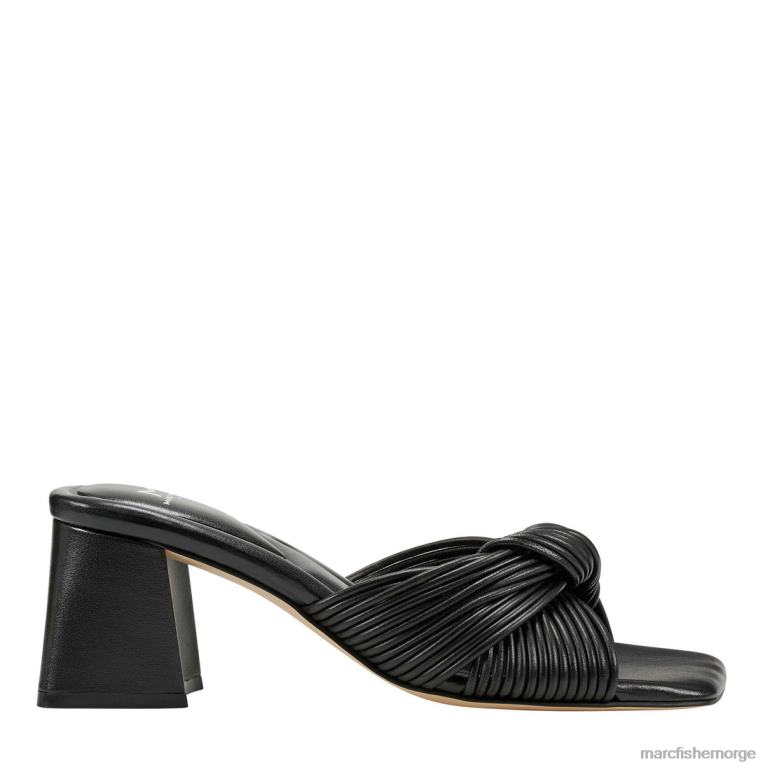 Marc Fisher Norge - cherrie-hælte sandaler kvinner svart skinn Marc Fisher D0BZ0496