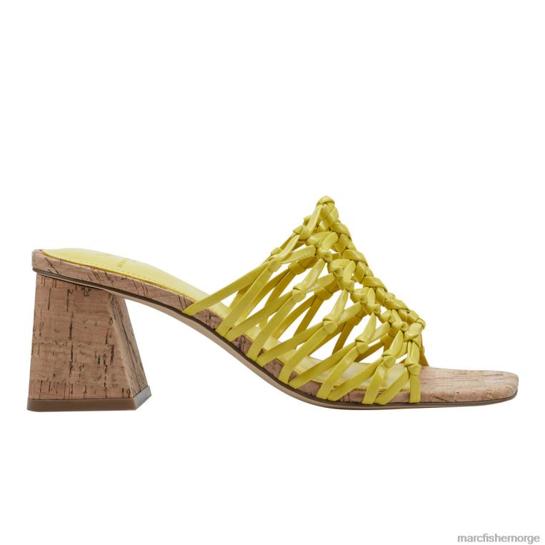 Marc Fisher Norge - colica block hæl sandal kvinner gul Marc Fisher D0BZ0477