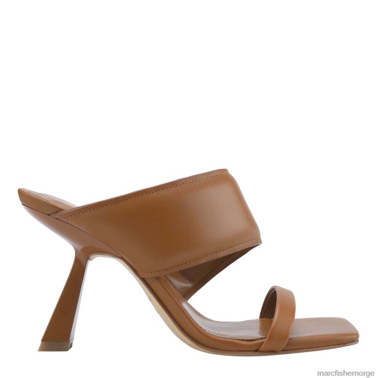 Marc Fisher Norge - deann square toe heeled slide kvinner brunt skinn Marc Fisher D0BZ0538