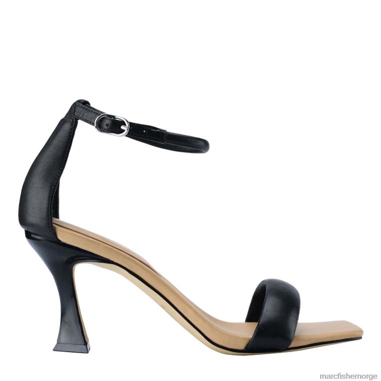 Marc Fisher Norge - derine sandal med hæl kvinner svart skinn Marc Fisher D0BZ0385