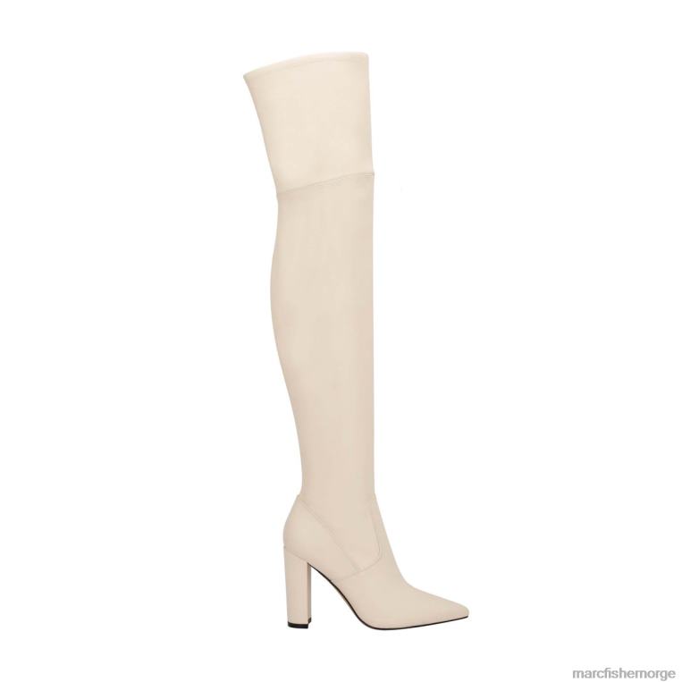 Marc Fisher Booties - garalyn over knestøvelen kvinner elegant krem ​​skinn Marc Fisher D0BZ0164