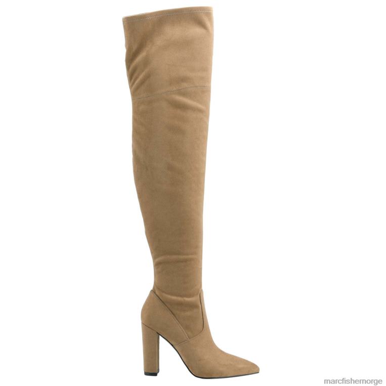 Marc Fisher Booties - garalyn over knestøvelen kvinner medium naturlig semsket skinn Marc Fisher D0BZ0153