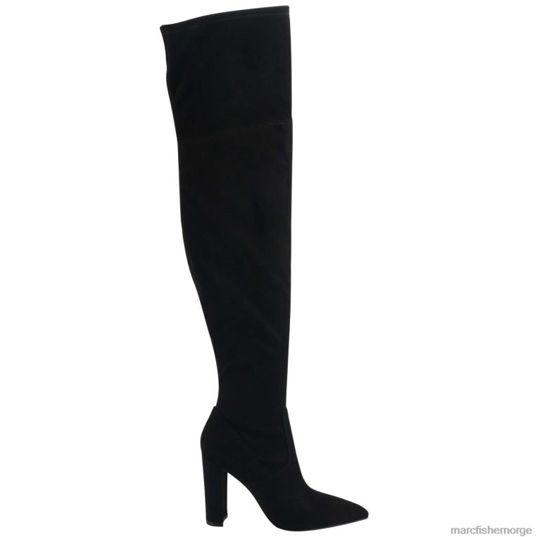 Marc Fisher Booties - garalyn over knestøvelen kvinner svart semsket skinn Marc Fisher D0BZ0168
